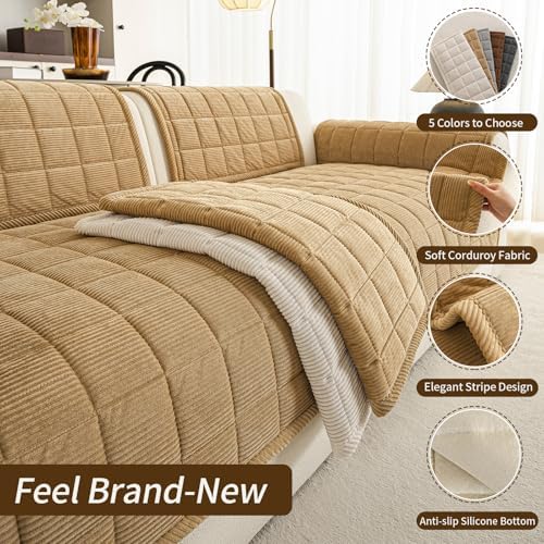 Couch Covers for Sectional Sofa, L Shaped Modular Couch Cover - Image 3