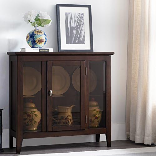 Leick Home Ryan Curio Cabinet, Chocolate Oak - Image 2