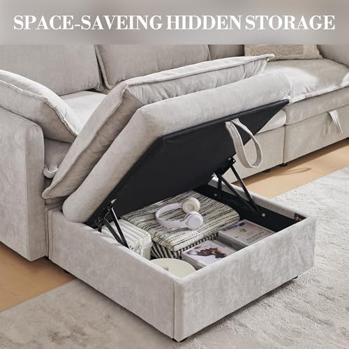 85.83" Modular Sectional Cloud Couches - Image 4