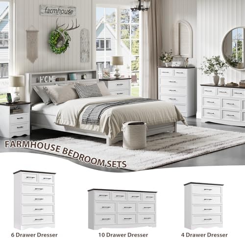 YANSNWO White 10 Drawer Dresser - Image 6