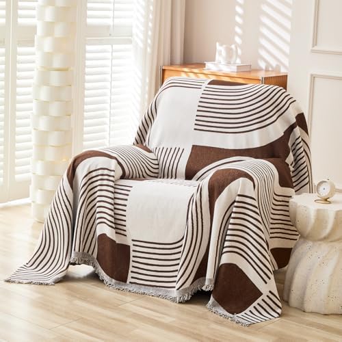WEYOND Boho Couch Cover, Chenille Sofa Covers Washable by WEYOND