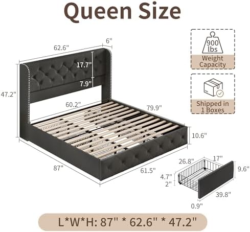 BRELTAM Queen Size Bed Frame - Image 2