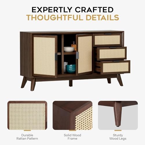 Bme Rattan Pre-Assembled Buffet Sideboard - Image 4