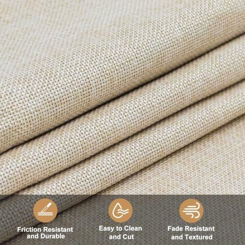 Heavy Linen Fabric 40x57 Inches, 1.2mm Thickness, Plain Solid Color Cloth - Image 3