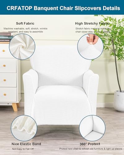 CRFATOP Accent Chair Cover, Stretch Armchair Slipcover - Image 3