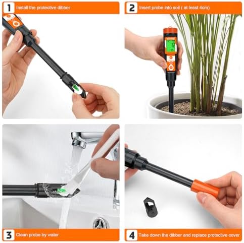 Digital pH Meter for Soil, YINMIK Soil pH Tester for Potted Plants - Image 4