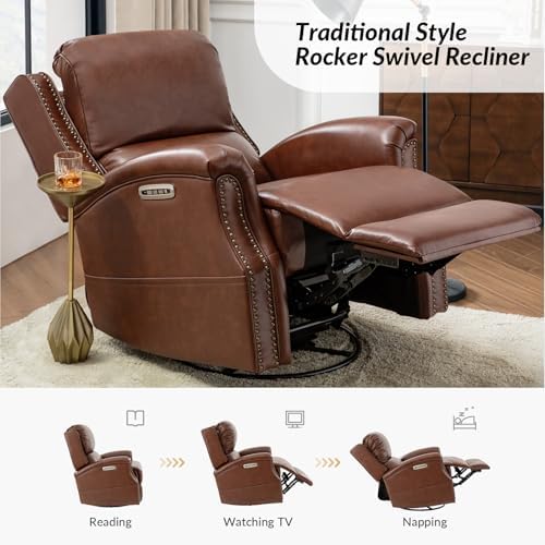 HULALA HOME Genuine Leather Recliner Set of 2 - Image 6