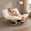 Oversized Chaise Lounge Chair, Plush Deep Seat, Rocking Base by MNGLIRC