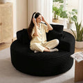 Oversized Chaise Lounge Chair Indoor, Boneless Sleeper Sofa Bed by Merikeshomes