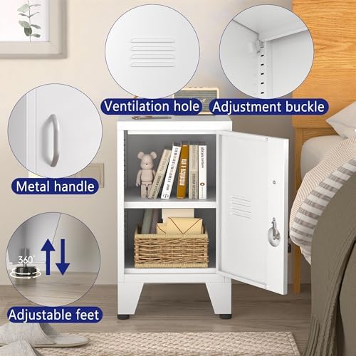 PAOFIN 24.4" H Metal Locker Storage Cabinet - Image 5