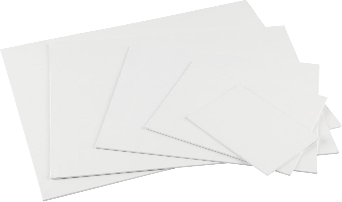 Centurion All-Media Primed Linen Panels - 8x8 3 Pack - 11oz Universal Primed Canvas Boards for Painting, Mounted on MDF Wood, Non-Warping, Ideal for Artists, Professionals, and Painters