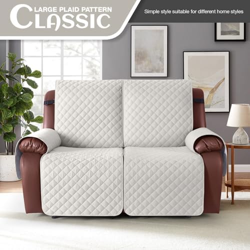 KinCam Waterproof Loveseat Recliner Covers Washable, 2 Seater - Image 2