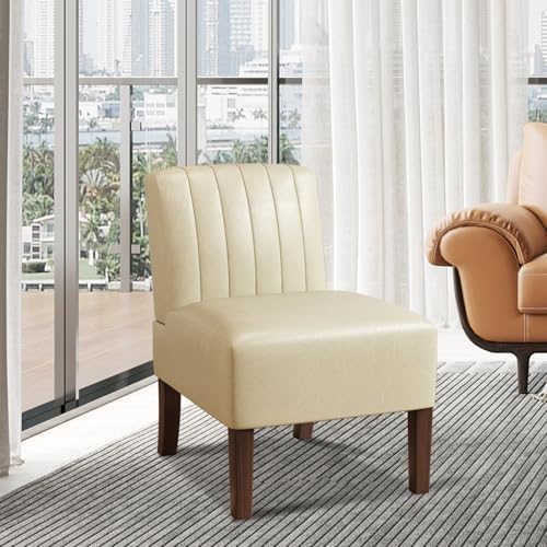 Armless Accent Chairs Upholstered Dining Chairs Living Room Chairs by GaussenFurniture