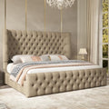 Jocisland Cal King Bed Frame Sleigh Headboard & Footboard by Jocisland