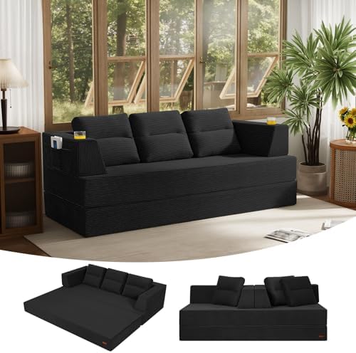 COMAX Futon Sofa Bed, Convertible Sofa Bed, Folding Boneless Couches by COMAX