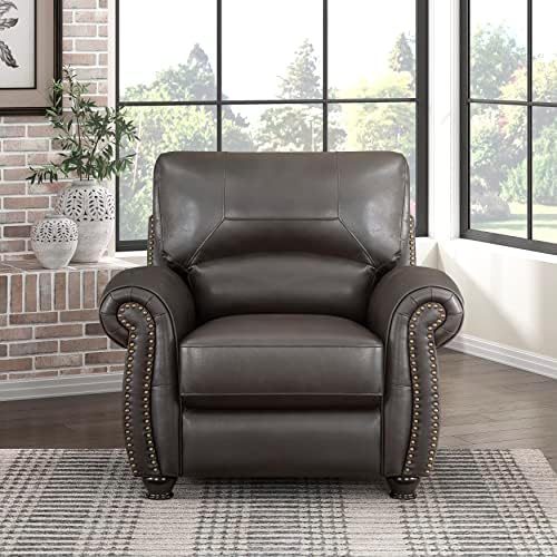Lexicon Top Grain Leather Match Chair Accent Chairs by Lexicon