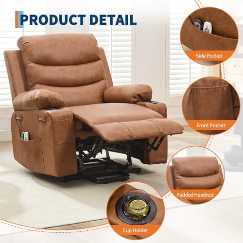 Garvee Oversized Power Lift Recliner Chair - Image 5