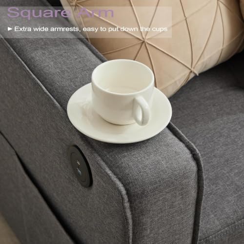 TYBOATLE 65" Small Couches for Bedroom, Modern Tufted Comfy Loveseat - Image 5