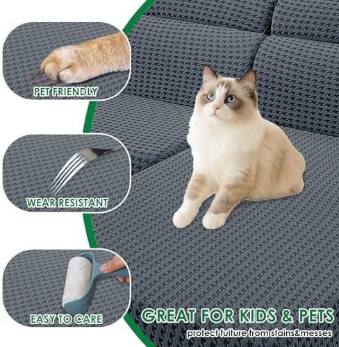 MAXIJIN Couch Cushion Covers for Sectional Sofa, Stretch Sofa Cushion Cover - Image 4