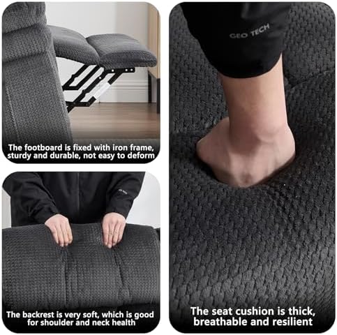 CANMOV Recliner Sofa Set, Manual Reclining Sofa - Image 6