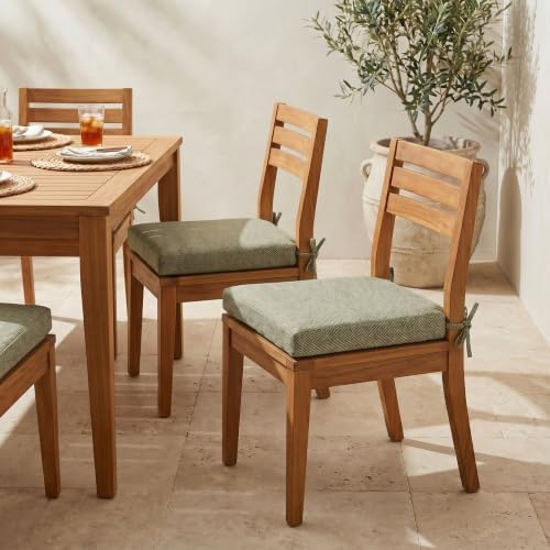RSH DECOR: Sunbrella Foam Chair Cushions Set of 2 | 18" x 17.5" x 2" | - Image 2