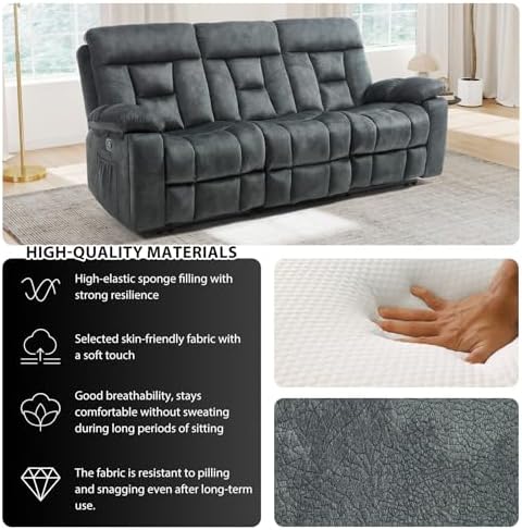 CANMOV Recliner Sofa Set, Power Lift Recliner - Image 6