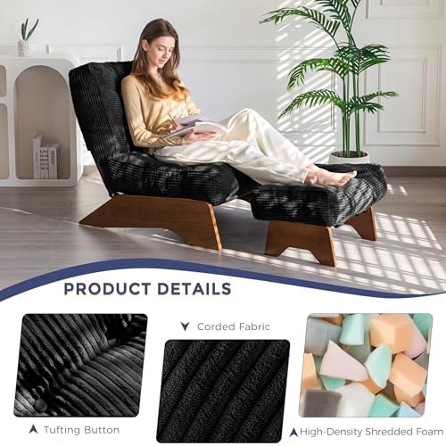 MAXYOYO Accent Chair with Ottoman, Lounge Chair with Adjustable Backrest - Image 5
