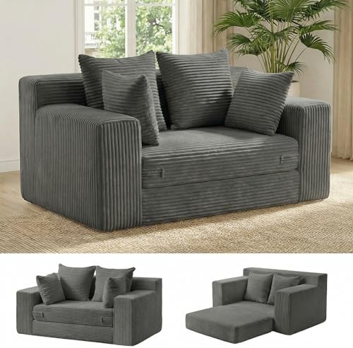 cidludto Boneless Couch Loveseat Sleeper, Convertible Sofa Bed Folding Couch by Cidludto