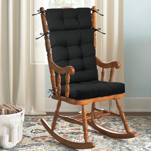 Rocking Chair Cushions Indoor High Back Set by ROFIEJOX