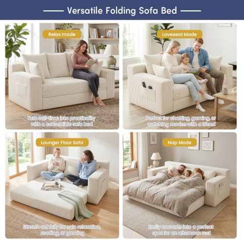 cidludto 3 Seater Boneless Couch - Image 5