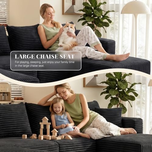 118" U-Shaped Boneless Couch for Living Room - Image 5