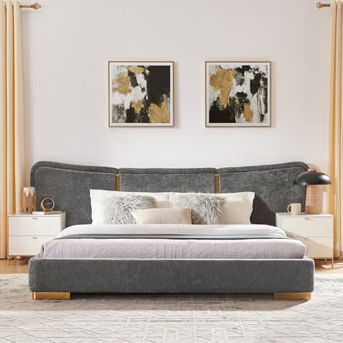 Queen Size Upholstered Bed Frame - Image 3