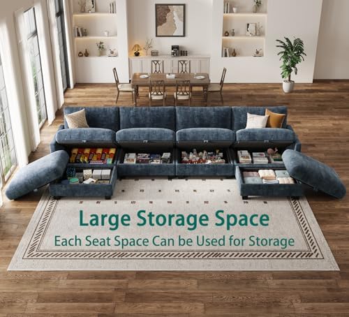 Modular Sectional Sofa, Oversized V-Shaped Couch - Image 4