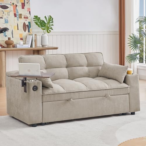 65" Cloud Couch Sleeper Sofa Bed - Image 3