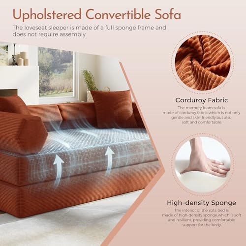79" Convertible Sofa Bed, Boneless Couch - Image 6