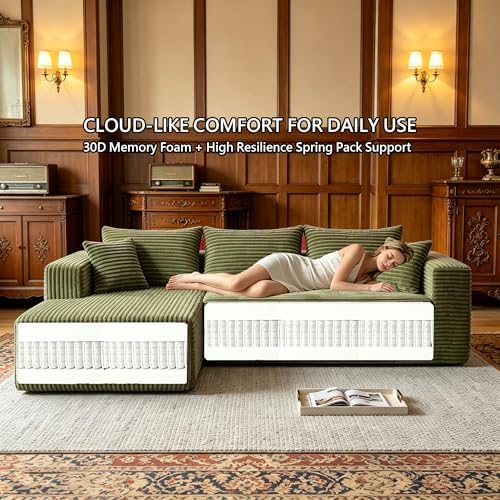 93" Boneless Couch, Modular Sectional Sofa - Image 4