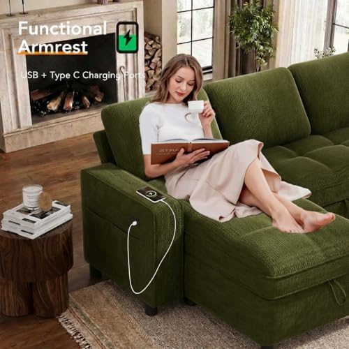 WEUP Modular Sectional Sleeper Sofa Bed, Pull Out Couch - Image 6