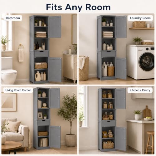 Walsunny Tall Bathroom Storage Cabinet - Image 6
