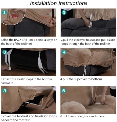 Turquoize Velvet Recliner Covers - Image 6