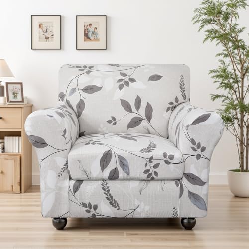 SearchI Stretch Sofa Cover Printed Couch Covers, Floral Pattern 2 Piece - Image 2