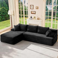 Hobestluk Boneless Couches Modular Sectional Sofa L-Shape Oversized Chaise by YourHomeDeservesMore