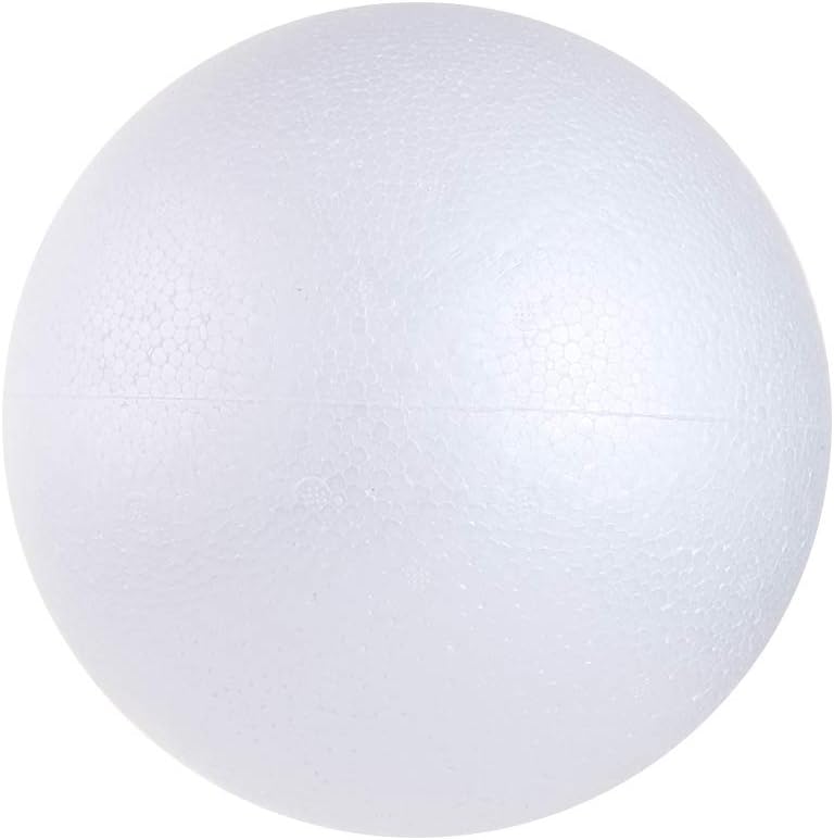 CCINEE 1PCS 7.9 Inch White Foam Balls Round Craft Foam Balls for Art, Craft, Household, School Projects and Christmas Easter Party Decorations