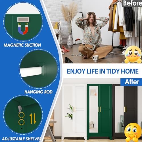 GAIOUS Metal Wardrobe Cabinet - Image 4