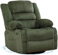 360° Swivel Rocker Recliner Chair Manual Reclining Chair by Homhougo