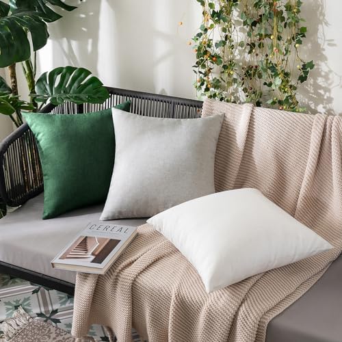 MIULEE Decorative Outdoor Pillow Covers Christmas 20x20 Emerald Green - Image 4