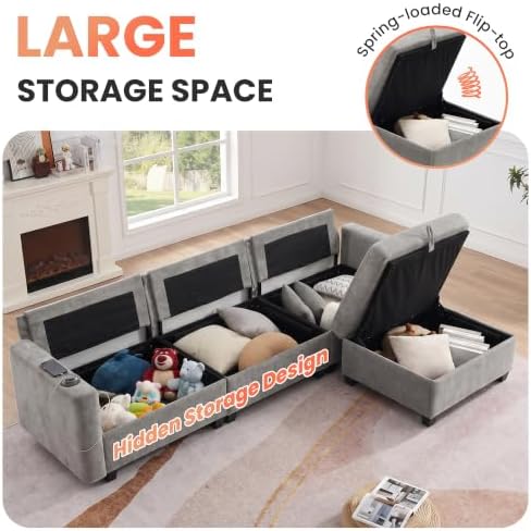 110" Modular Sectional Couch - Image 3
