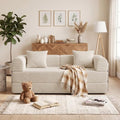 59'' Convertible Compressed Corduroy Folding Cloud Sofa Bed, Modern Boneless by GORGENIUS