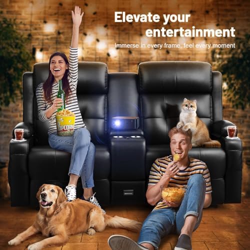 RV Loveseat Recliner Sofa Set, Home Theater Seating - Image 5