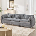 Corduroy Cloud Couch Modular Sectional Sofa, Oversized Deep Seat Modern by VBONDA
