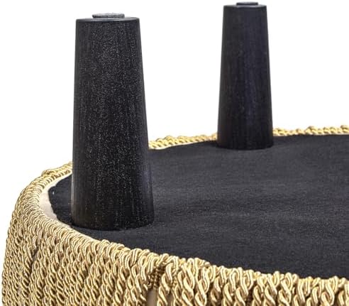 Jennifer Taylor Home Yolanda 24" Round Upholstered Accent Ottoman - Image 5